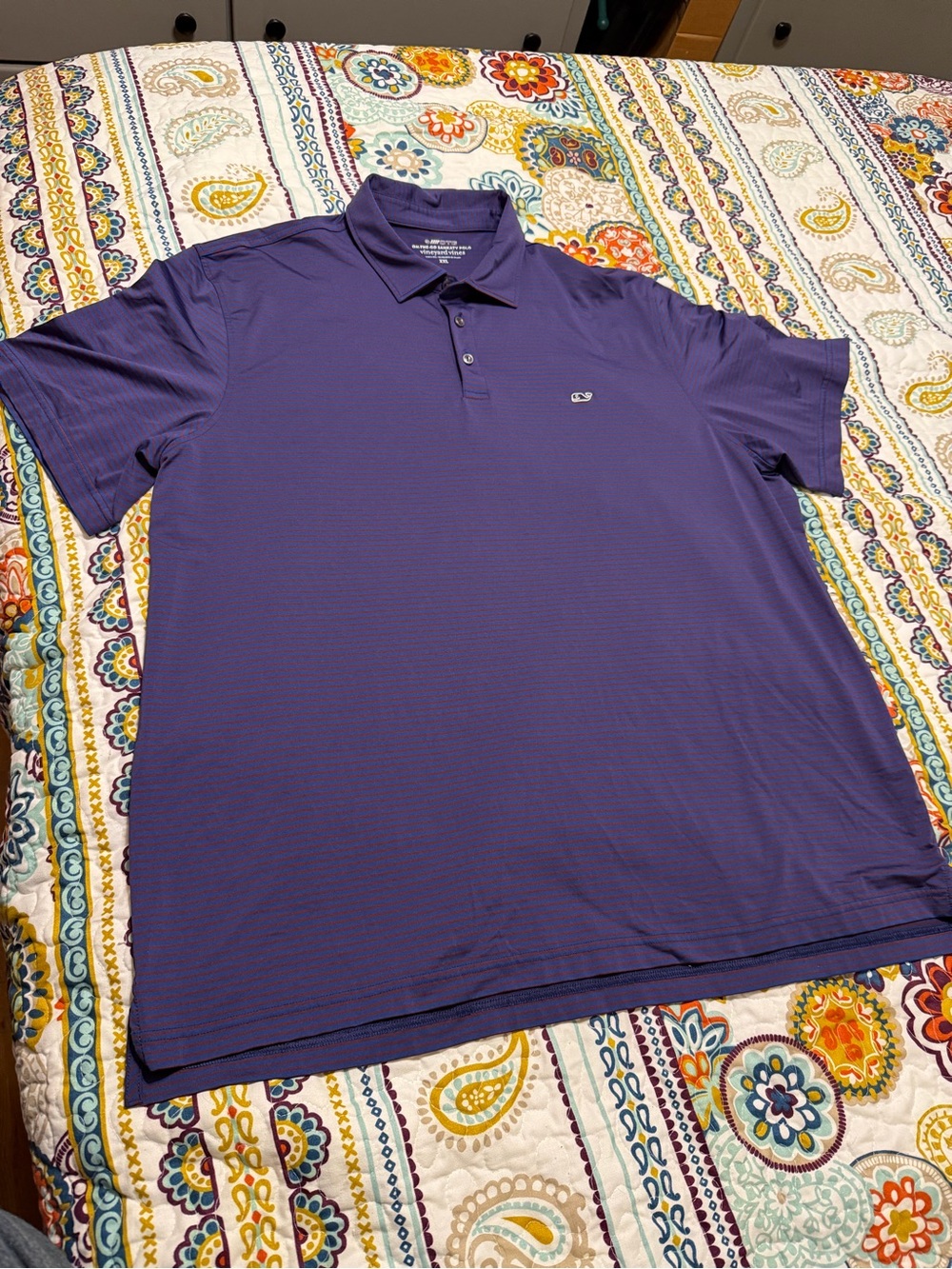 Vineyard Vines On the Go Sankaty Polo Navy and Maroon